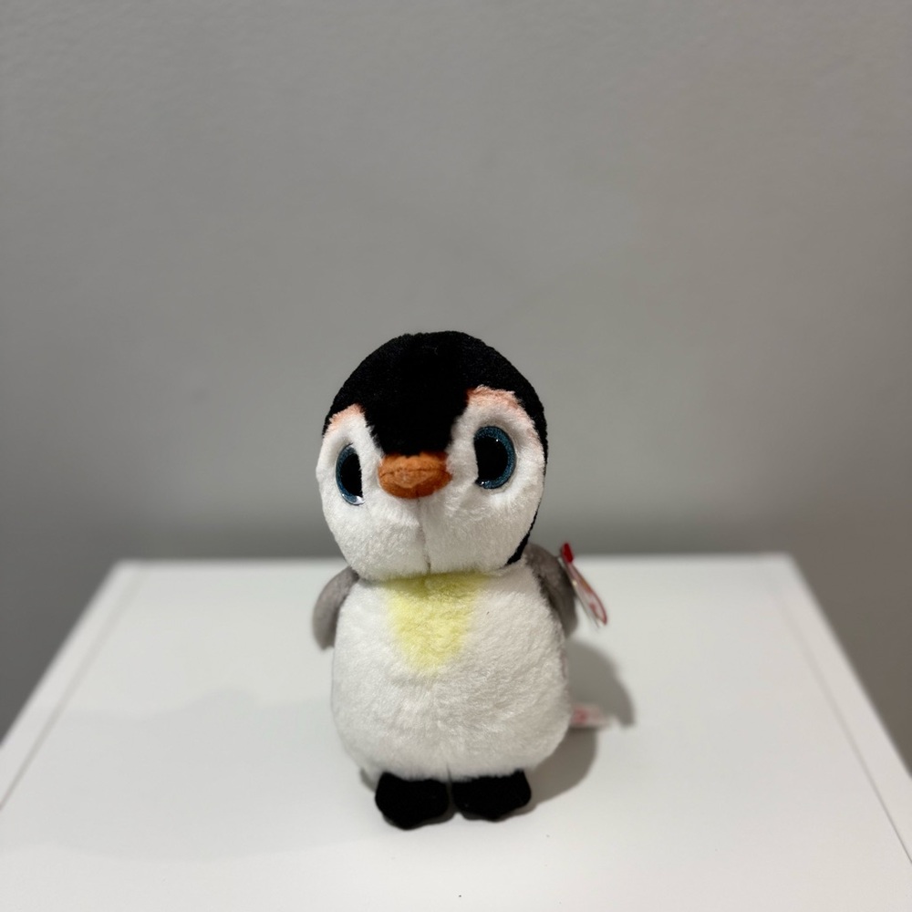 TY Beanie Boos BIG EYED PONGO THE PENGUIN 6" Plush STUFFED ANIMAL Toy